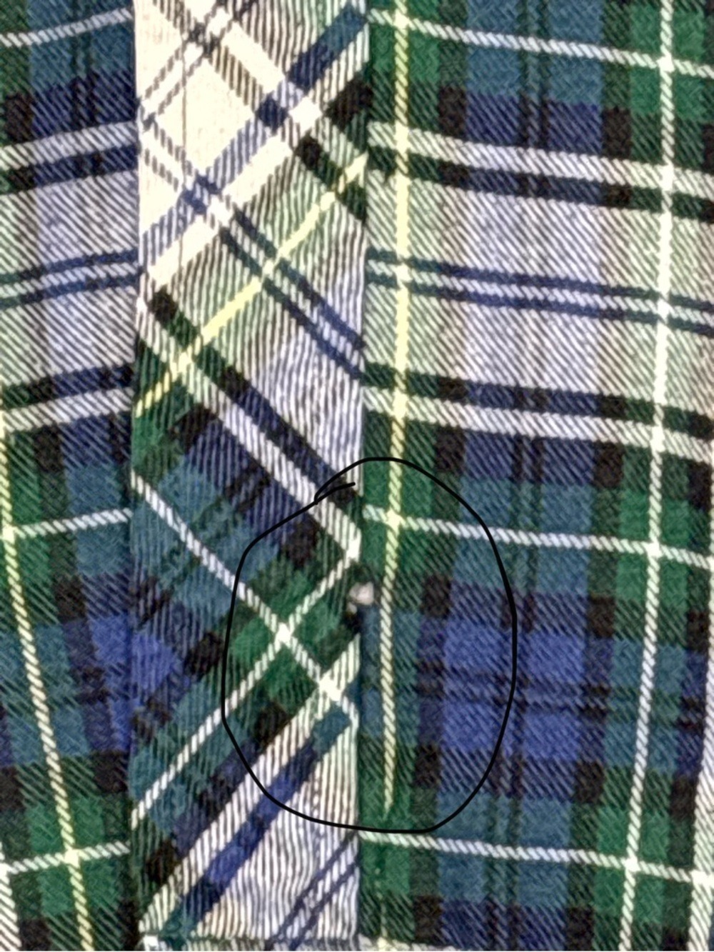 Men's Green Blue Plaid Flannel Quilted XXL Jacket - Picture 7 of 7